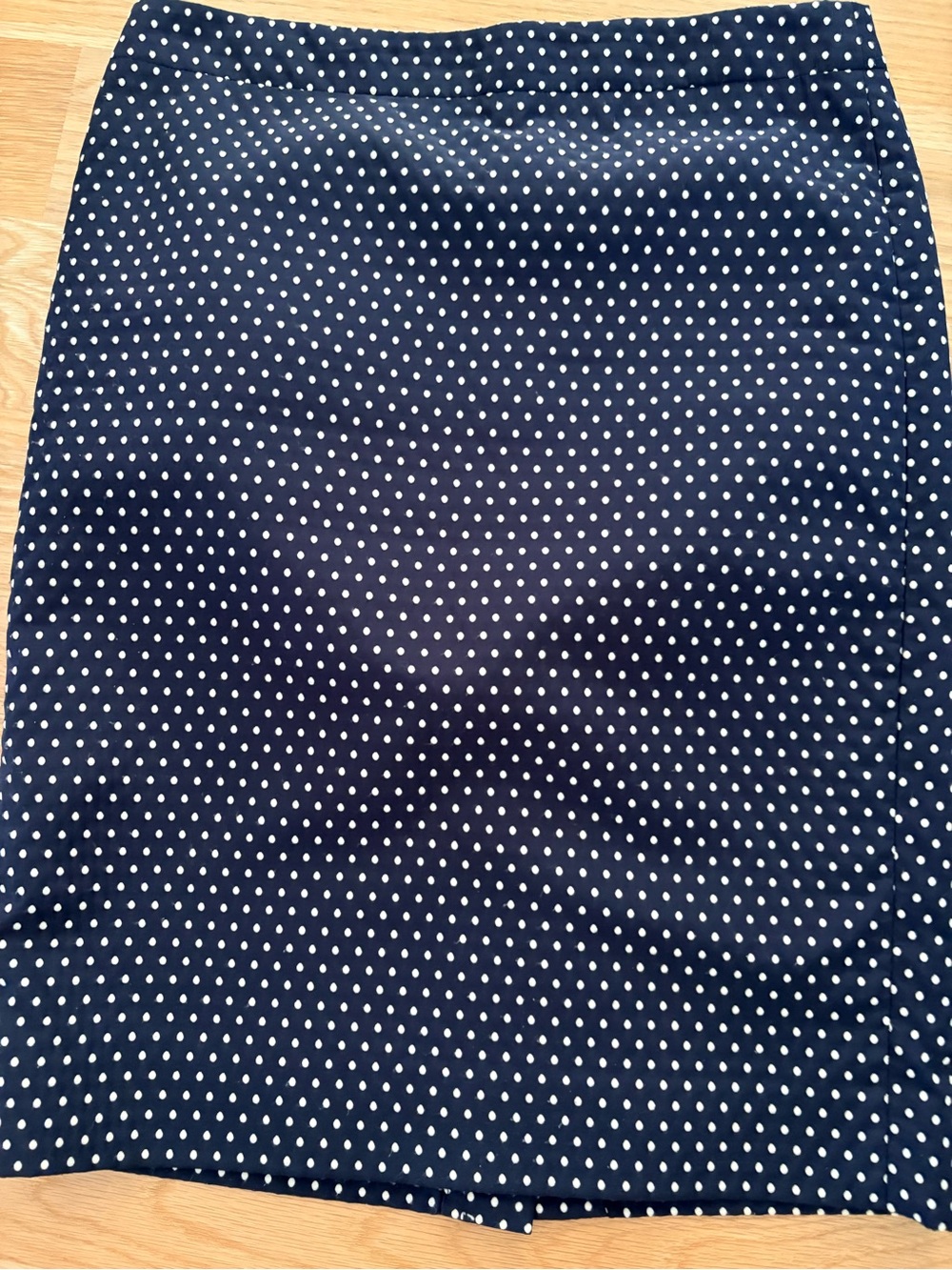 J.Crew No. 2 pencil skirt size 4 jacquard dot navy lined